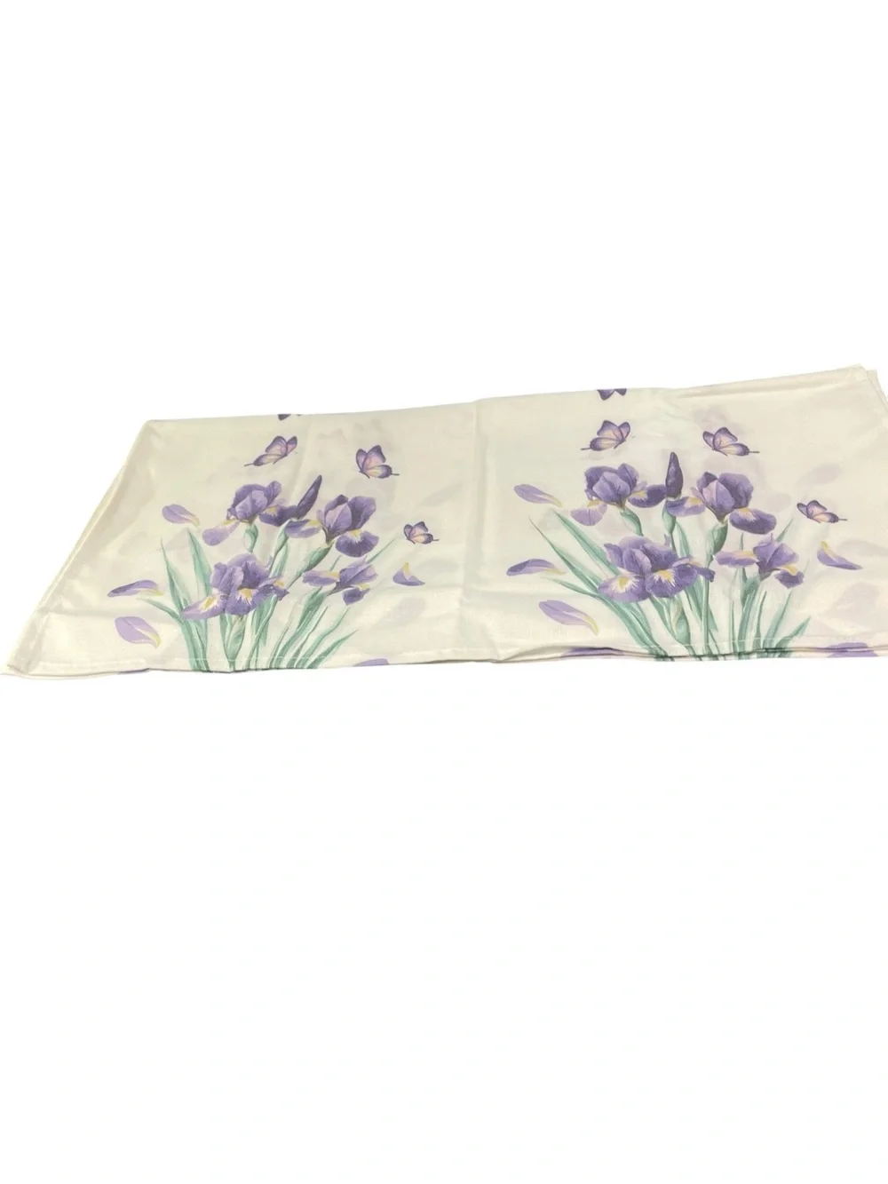 Purple Iris Floral Decorative dinner napkins - Unbranded